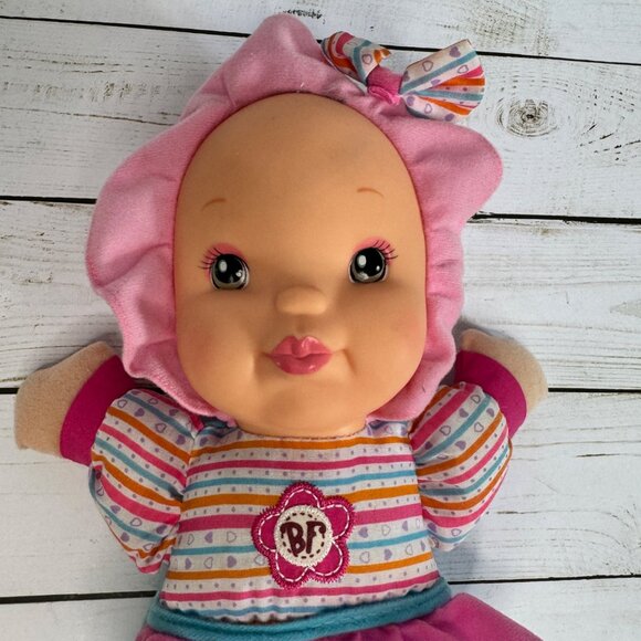 Baby First Kisses Baby Doll With Pink & Blue Outfit - 12" Soft Plush Toy Talks - Picture 3 of 9